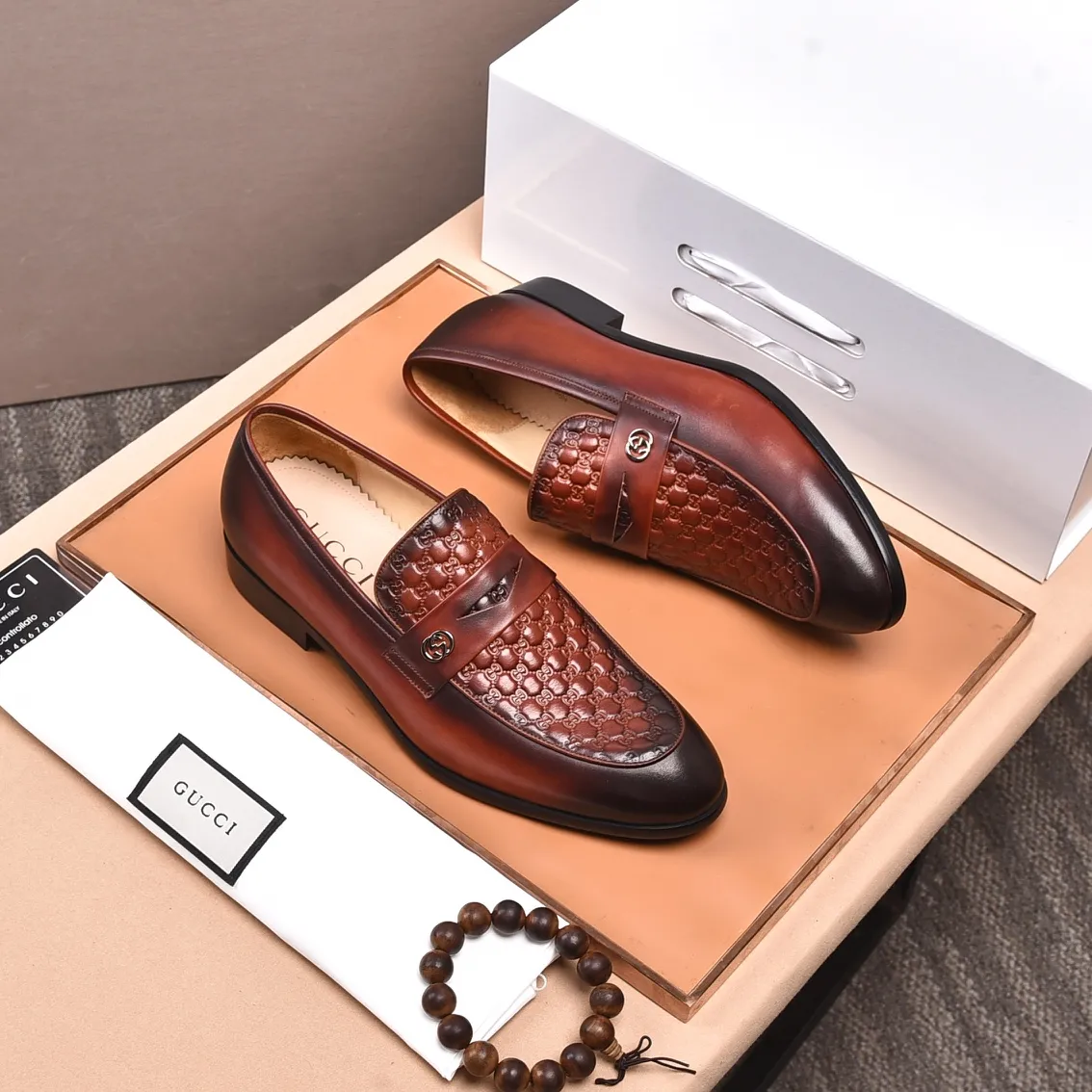 Men's shoes💰540📛📛Original (water-dyed cowhide) Gucci GUCCI official website formal shoes🌀 Italian🇮🇹imported cowhide➕top imported water-dyed cowhide lining💋Finely handmade original bottom, the real thing looks better when photographed in person Standard size 38-44